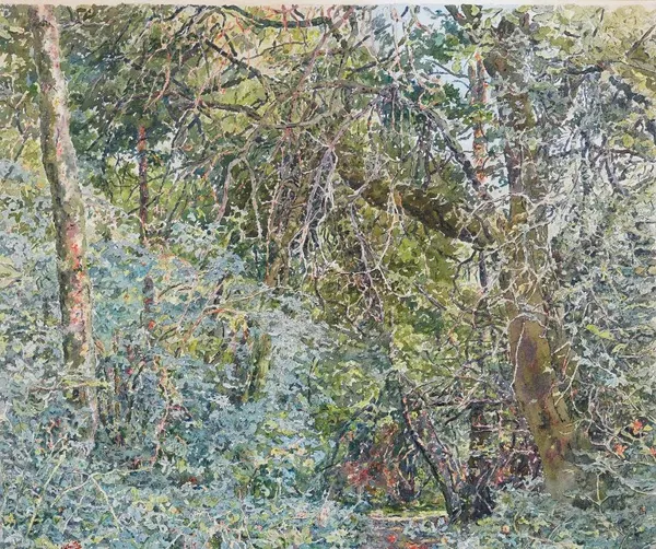 Arthur Henry Smith (British, 20th Century), Into the Wood, signed 'A H Smith' (lower left) and bears label with title, artist's name and dated '1976'