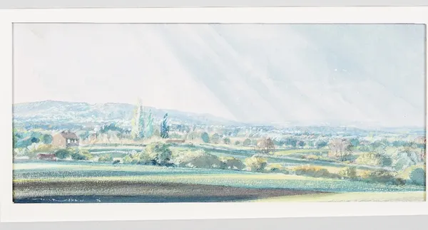 Peter Iden (British, 1945-2012), The Weald, near Billingshurst, signed and dated 'Peter Iden 76' (lower left) and inscribed with title (verso), waterc