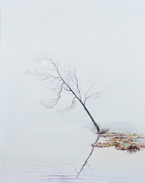 Clive Edwards (British, 20th Century), On the River Stour, signed 'Clive Edwards' (lower right), oil on board, 50 x 40cm. ARR