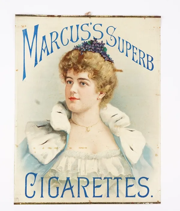 Smoking memorabillia; a group of three early 20th century cigarette advertising posters, 50cm x 38cm. (3).