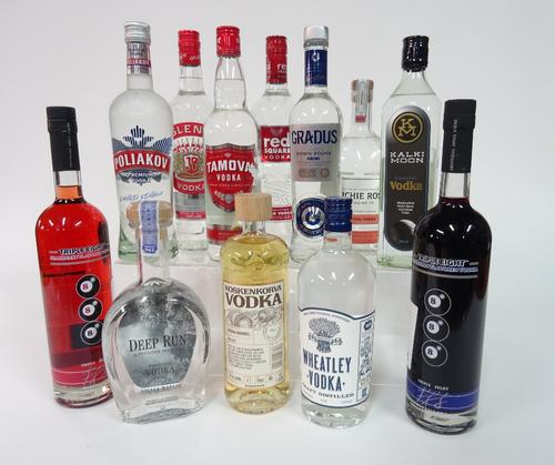 Box 16 - Vodka Gradus Vodka Archie Rose VodkaKalki moon Vodka Triple Eight blueberry Vodka Triple Eight cranberry VodkaRed Square Vodka Glen's Vodka P