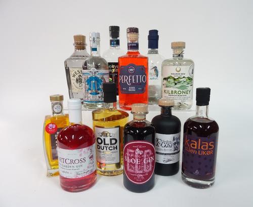 Box 29 - GinWessex Spiced GinElg Sloe GinNorthern Fox Liquorice Root GinRed Gold GinOld Dutch GinKalas Slaen Sloe GinKingfisher Alto GinMourne Dew Kil