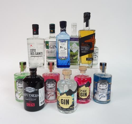Box 35 - GinLiquormacher Pink GinLiquormachor GinM&H Levantine GinHarrogate Tipple Gooseberry GinCote des Saints Premium GinOld Pilot's Barrel-aged Gi