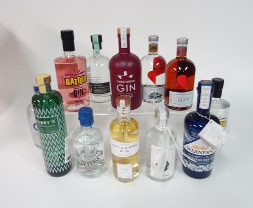 Box 44 - Gin Rattler Cornish Gin Warner's Harrington Gin Snow Gin Salcombe Gin Hatter's Gin Bpbby's Gin Broken Heart pinot noir Gin Broken Heart angel
