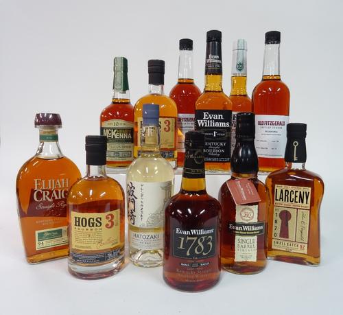 Box 59 - WhiskyEvan Williams Bourbon WhiskyEvan Williams Bourbon WhiskyLarceny Bourbon WhiskyElijah Craig Rye WhiskyOld Fitzgerald 16 yr Bourbon Whisk