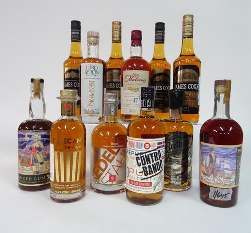 Box 61 - RumJames Cook Ubersee 40% RumJames Cook Ubersee 40% RumJames Cook Ubersee 54% Rum James Cook Ubersee 54% Rum Lord Byron Bespoke RumMalecon 17