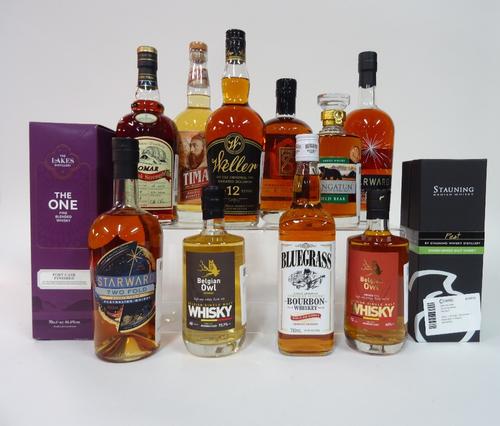 Box 64 - WhiskyThe One Blended WhiskyStauning Malt WhiskyOmar Single Malt WhiskyTimah Blended WhiskyWeller 12 yr Bourbon WhiskySeven Seals Single Malt