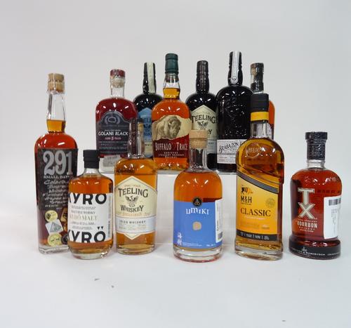 Box 65 - WhiskyKyro Malt Rye WhiskyGolani Black 5yr WhiskyTeeling Irish WhiskeyBuffalo Trace Bourbon WhiskyTeeling Irish WhiskeyTeeling Single Malt Wh