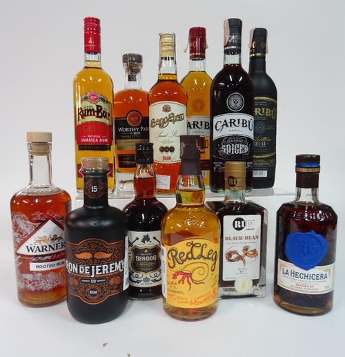 Box 66 - RumRum-Bar Gold Jamaican RumWorthy Park 12 yr RumSangSom Special RumCaribu Gold Superior RumCaribu Black Strap Spiced RumCaribu Selection Sol