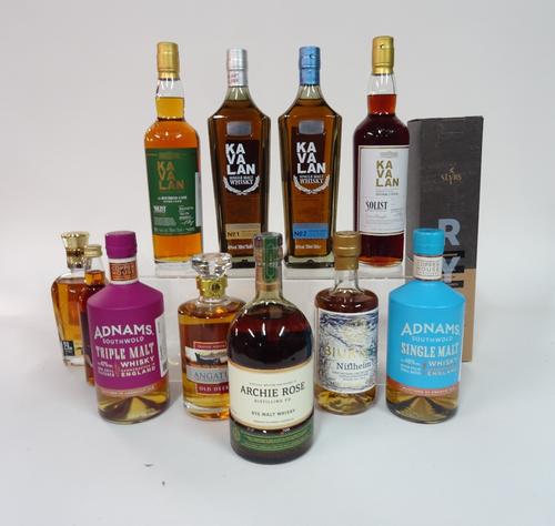 Box 68 - Whisky Slyrs rye WhiskyKavalan Taiwan Malt Whisky Kavalan Taiwan Bourbon Whisky Kavalan No. 1 Malt Whisky Kavalan No.2 Malt WhiskyAdnams Sout