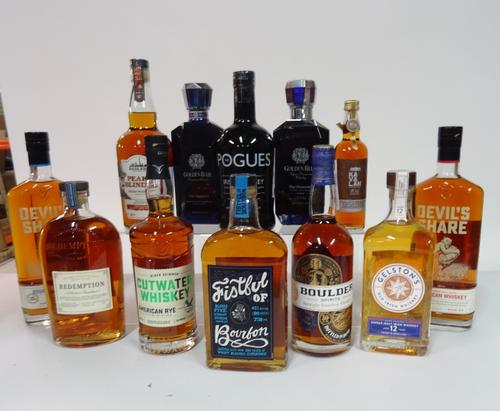 Box 71 - Whisky Golden Blue The Diamond Whisky Golden Blue The Sappirus Whisky Devil's Share Bourbon Whisky Cutwater rye Whisky Devil's Share American