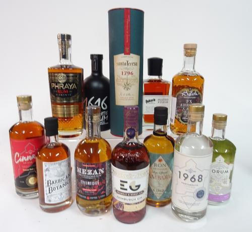 Box 82 - Rum and Gin  Barbican Botanics spiced Rum Santa Teresa 1796 solera Rum Relicario peated finish Rum Batch Innovations PX Sherry Cask Rum 1616