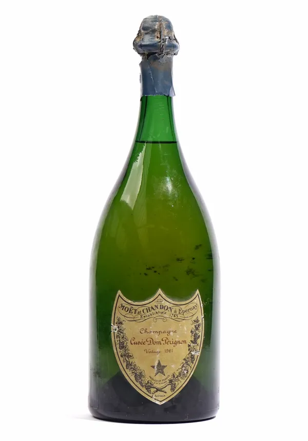 One magnum of 1961 Dom Perignon vintage champagne.