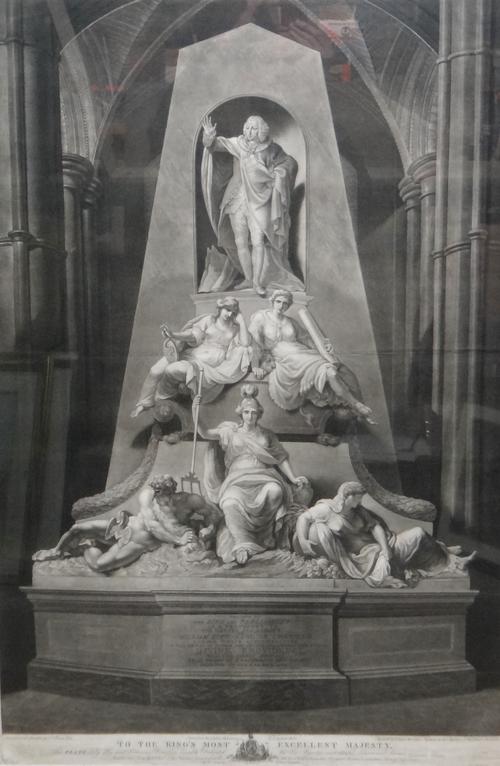 After J. Bacon, To the King's Most Excellent Majesty, mezzotint by V. Green, 88cm x 58.5cm.