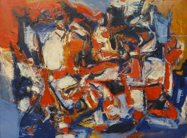 F** Hellier (20th century), Untitled, oil on board, signed and dated '66, 91cm x 122cm. ARR