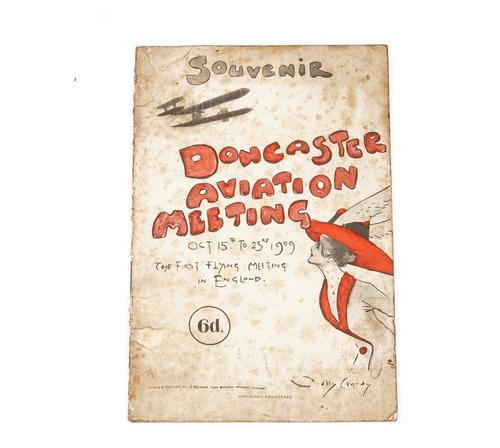 A Doncaster Aviation meeting, 1909 official souvenir programme, 18.5cm x 12.5cm.
