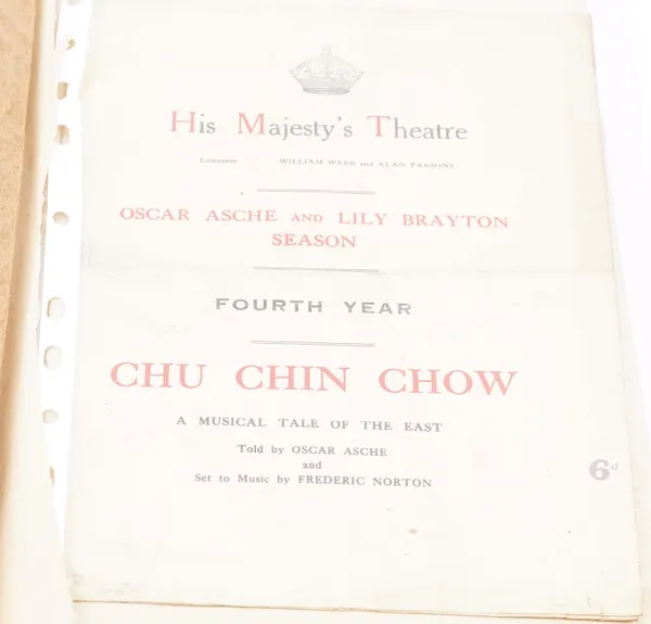 A collection of mostly 19th century theatre posters mainly for Manchester Theatre Royal, contained in an album.