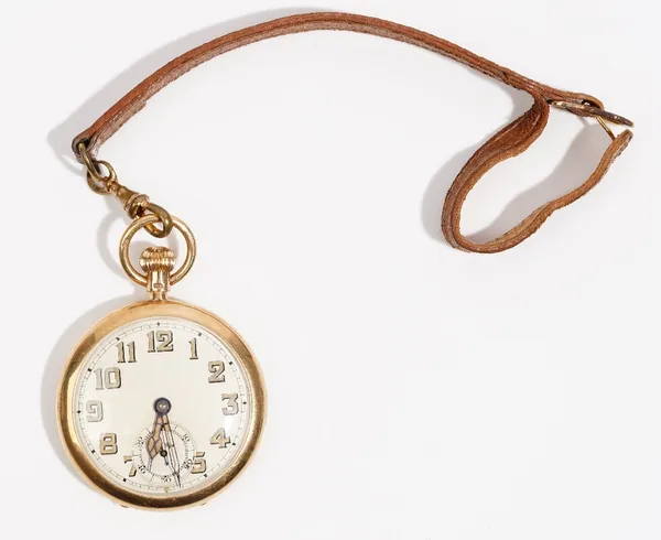 A 9ct gold cased, keyless wind, openfaced pocket watch, with a jewelled Swiss lever movement, detailed 14733, 9ct gold inner case, the silvered dial w