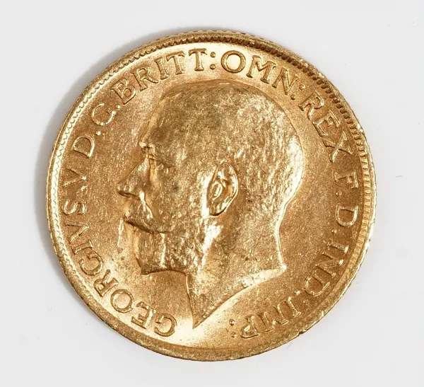 A George V sovereign 1913.