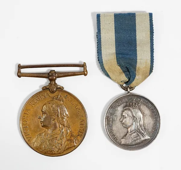 The Queen's South Africa Medal, bronze issue, named in running script possibly to Syce Jamaiil A.A.G.T.A.H.PRS? and a Victoria Silver Jubilee Medal 18