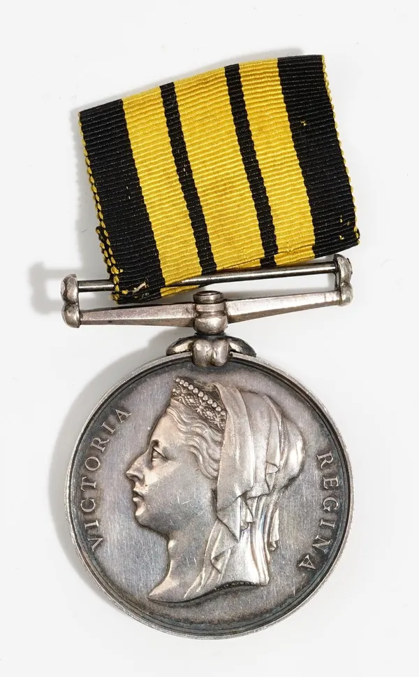 The Ashantee Medal to Lt R.F.Devereux. 2nd W.I.Regt 1873-4.  Lt Colonel R.F. Devereux served in the Ashantee War, including the action of Essamon.