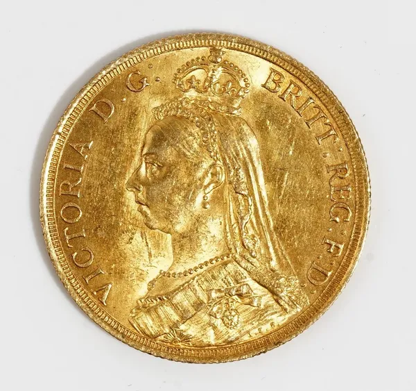 A Victoria Jubilee head two pounds piece 1887.