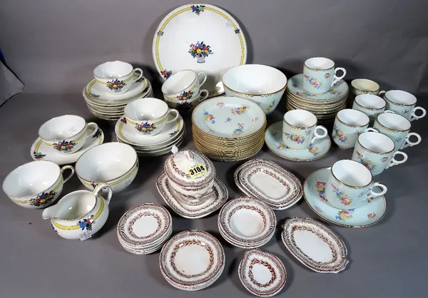 Ceramics 'Myrtle Wreath',  miniature part dinner service, and another late part tea set and sundry, (qty).