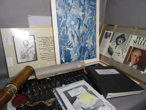 Entertainment & ephemera; a group of photos, news cuttings and posters.