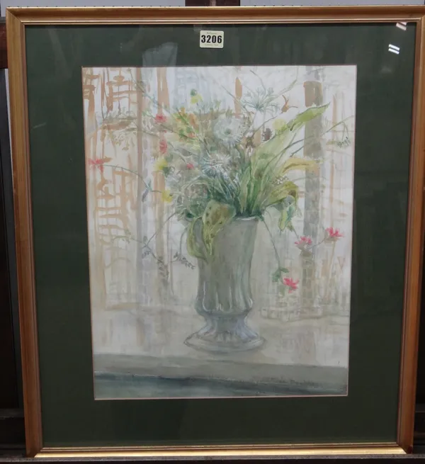 Patricia Downes (20th century), A group of six watercolours, subjects to include landscape and still life, all signed, various sizes.(6)