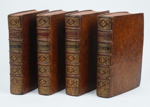 BELIDOR, Bernard Forest de (1698-1761).  Architecture Hydraulique, ou l' Art de Conduire, d' Elever et de Menager les Eaux pour les Différens Besoins