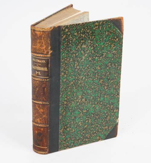 BOLTZMANN, Ludwig (1844-1906).  Vorlesungen über Gastheorie. Leipzig: Verlag von Johann Ambrosius Barth [added to imprint of the first part:] (Arthur