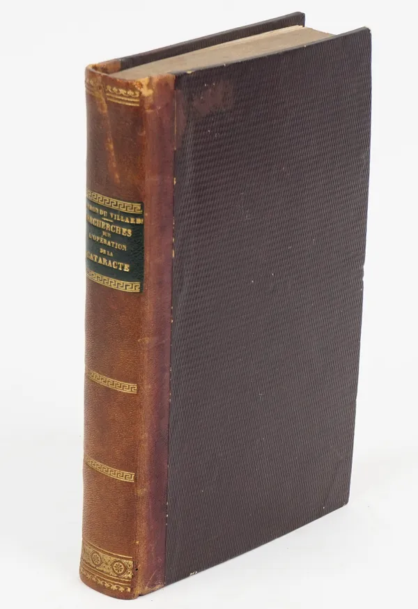 CARRON DU VILLARDS, Charles Joseph Frédéric (1801-60).  Recherches Médico-Chirurgicales sur l' Operation de la Cataracte ... Deuxième Edition, considé