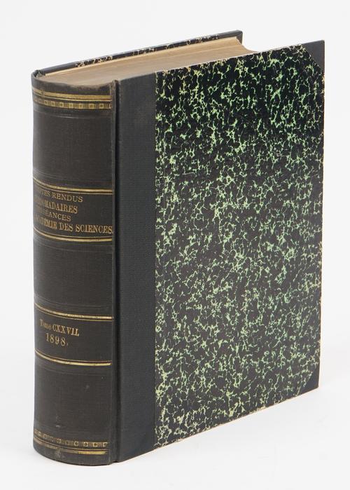 CURIE, Marie Sklodowska (1867-1934) & Peter CURIE (1859-1906). [In: Comptes rendus hebdomadaires des séances de l' Académie des Sciences. Paris, Gauth