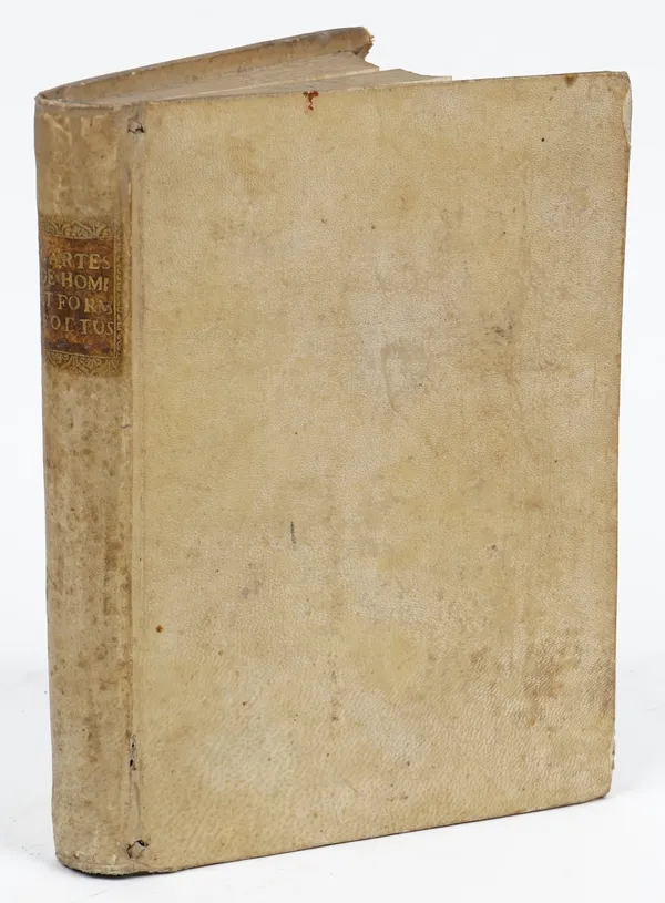 DESCARTES, René (1596-1650).  Tractatus de homine, et de formation foetus. Quorum prior notis perpetuis Ludovici de la Forge, M.D., illustratur. Amste