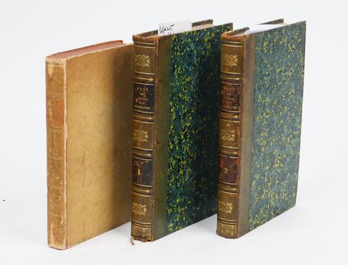 KANT, Immanuel (1724-1804).  Anthropologie in pragmatischer hinsicht abgefasst. Konigbserg: Friedrich Nicolovius, 1798. 8vo (198 x 120mm). (Some light