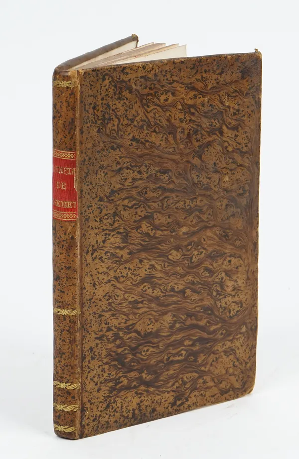 MAGENDIE, François (1783-1855).  De l' Influence de l' Emétique sur l' Homme et les Animaux. Paris: Chez Crochard, 1813. Half title, 62-pages [bound w