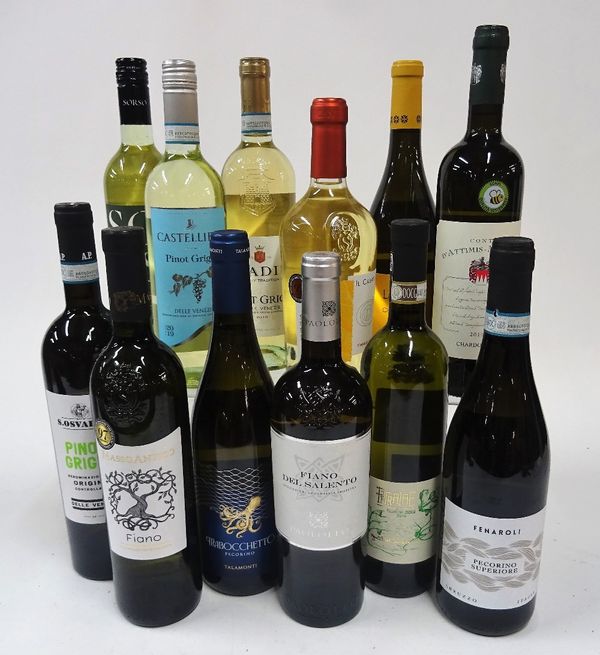 Italian White Wine: S.Osvaldo Pinot Grigio 2018; Masso Antico Fiano Salento 2019; Talamonti Trabocchetto Pecorino 2019; Paololeo Fiano Salento 2019;...