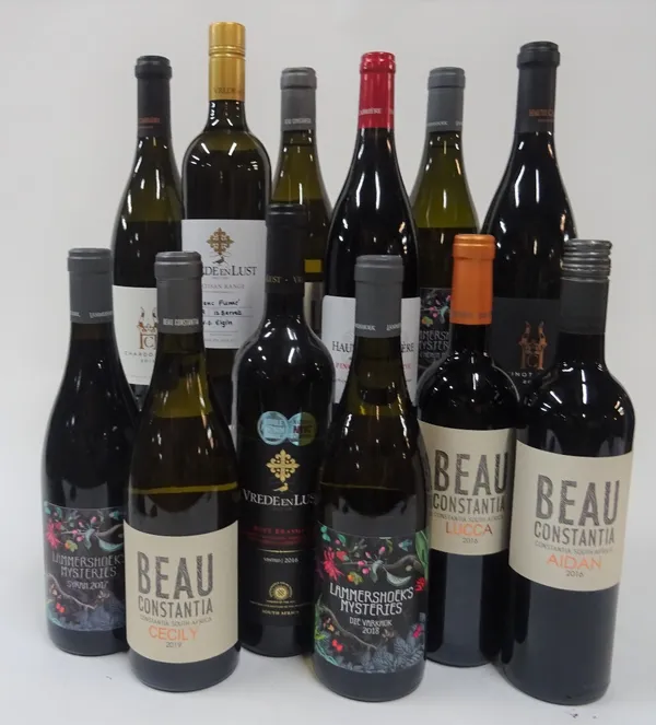 South African Wine: White - The Haute Collection Chardonnay 2018; Vrede en Lust Artisan Blanc Fumé 2019; Beau Constantia Viognier 2019; Beau...