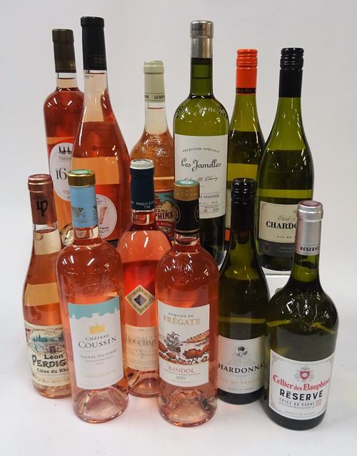 French White and Rosé: Les Jamelles Chardonnay-Viognier 2018; Dauphins Réserve 2019; Le Grand Clauzy Chardonnay 2019; Etoile de Nuit Chardonnay 2019;...