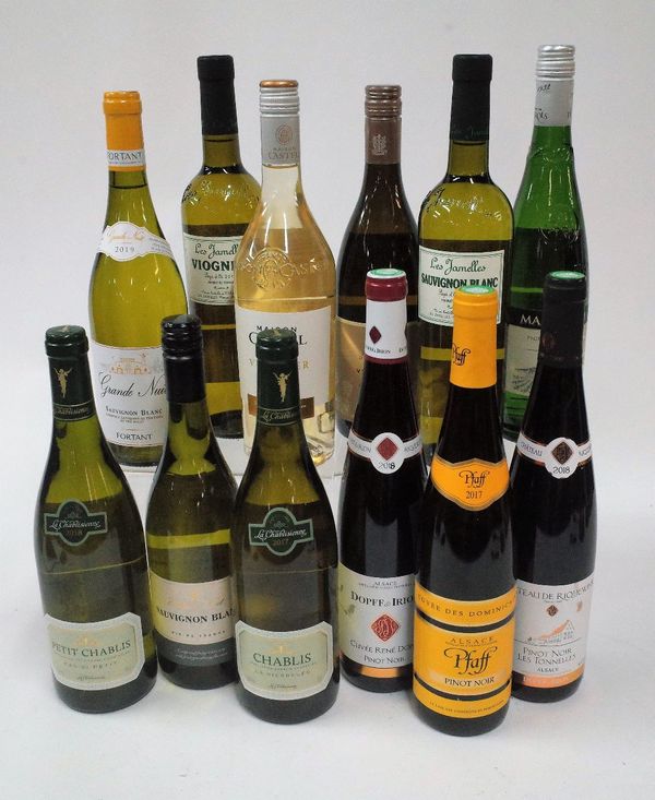 French White Wine: La Chablisienne Petit Chablis 2018; La Chablisienne Chablis 2017; Abbotts & Delaunay Viognier 2019; Les Jamelles Viognier 2019;...