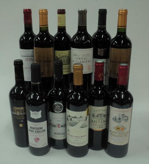 Claret: Chateau Cantenac Saint-Emilion Garnd Cru 2018; Chateau Moulin de Curat Saint-Emilion 2019; Chateau Picoron 2016; Lidl Saint-Emilion Grand Cru...