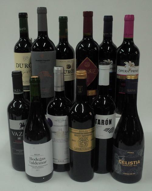 Spanish Red Wine: Bodegas Valdemar Rioja Gran Reserva 2011; Licenciado Rioja Gran Reserva 2011; Dominio Fournier Ribera del Duero Reserva 2014; Duron...