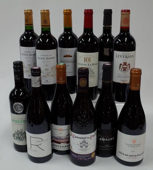 French Red Wine: Chateau de Saint Gemme Haut-Medoc 2014; Chateau de Saint Gemme Haut-Medoc 2016; Chateau D'Hanteillan Haut-Medoc 2017; Chateau La...