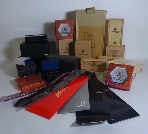 Luxury items, including; ties, bags, knives, ashtrays and sundry, (qty).