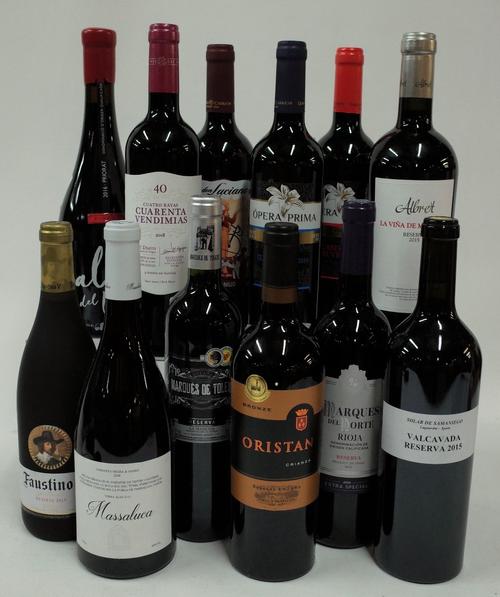Spanish Red Wine: Valcavada Rioja Reserva 2015: Marques del Norte Rioja Reserva 2015; Lozano Oristan La Mancha Reserva 2017; Marques de Toledo La...