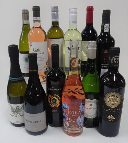 Wines of the World: Marlborough Sauvignon Blanc Sparkling 2019; Gusbourne Guinevere 2017; Le Colombare Gavi 2019; Tavernello Pinot Bianco 2019; Nativ...