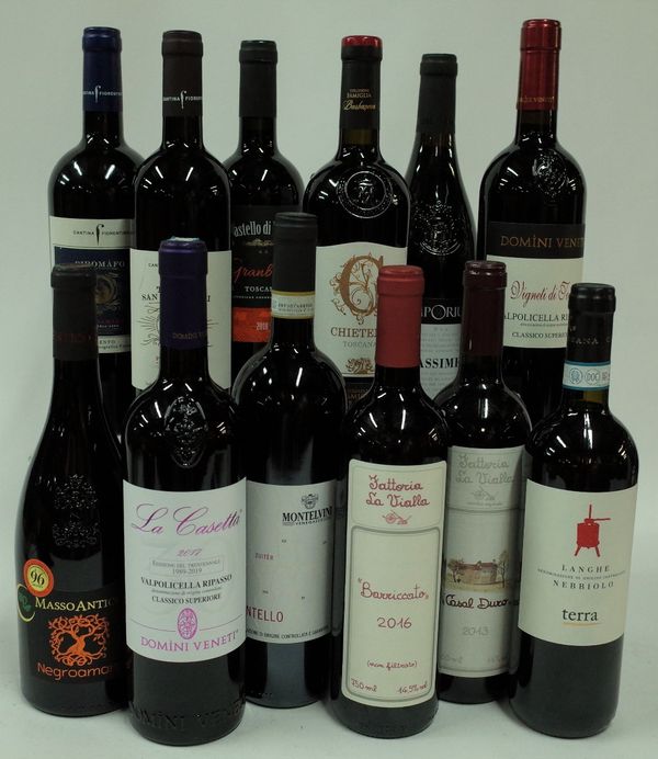 Italian Red Wine: Piromafo Negroamaro Salento 2015; Terra San Giovanni Primitivo Salento 2018; Barbanera Chieteno Toscana 2017; Castello di Radda...