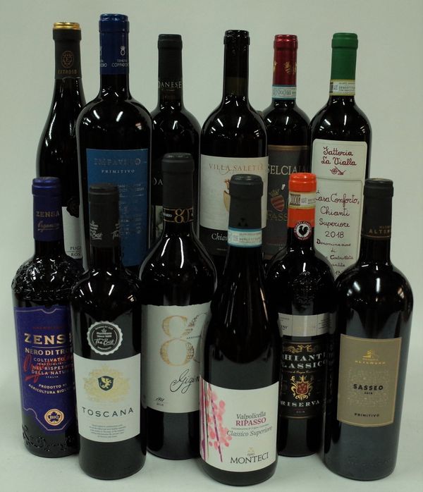 Italian Red Wine: Impavido Primitivo Puglia 2015;Extroso Puglia 2019; Morrisons The Best Toscana 2018; Gigino Toscana 2016; Monteci Valpolicella...