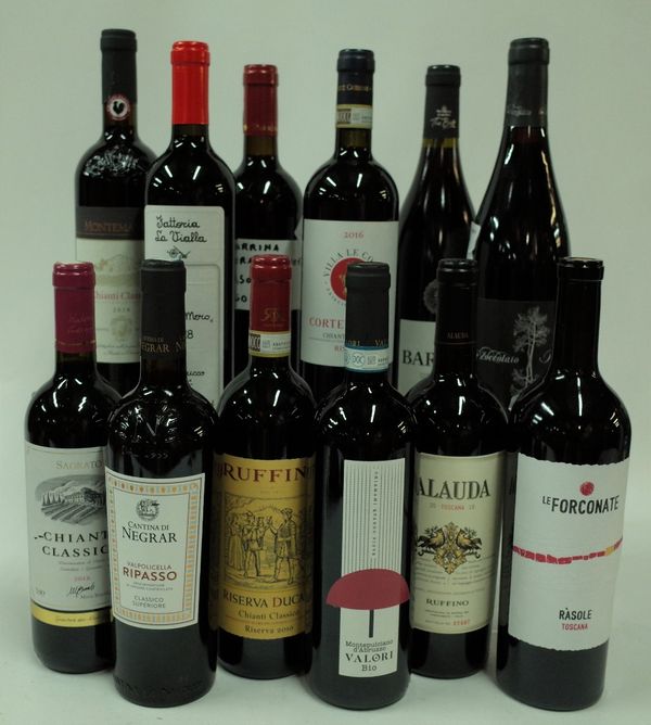 Italian Red Wine: Ruffino Riserva Ducale Chianti Classico Riserva 2016; Sagrato Chianti Classico 2018; Cantina di Negrar Valpolicella 2018; Valori...