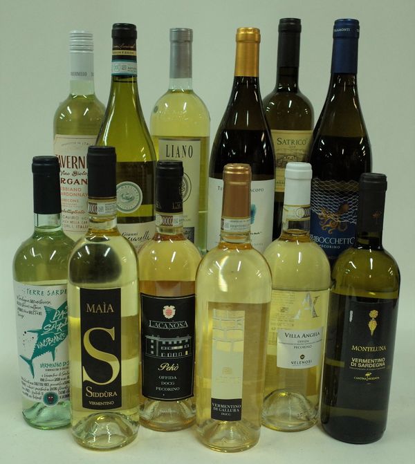 Italian White Wine: Siddura Mala 2018; La Canosa Peko 2019; Alinos 2018; Villa Angela Pecorino 2019; Trexenta Monteluna 2019; Enoitalia Passo Sardo...